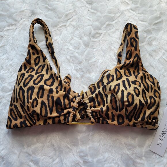 Swiminista Other - Swiminista Bikini Top Women's Small Leopard Print NWT